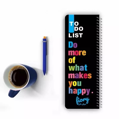 دفترچه یادداشت مستر راد مدل to do list طرح چنل کد 1681 chanel مشکی