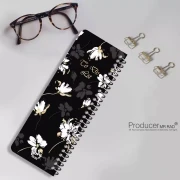 دفترچه یادداشت مستر راد مدل to do list طرح گل آرزوها کد fiory 1825 مشکی