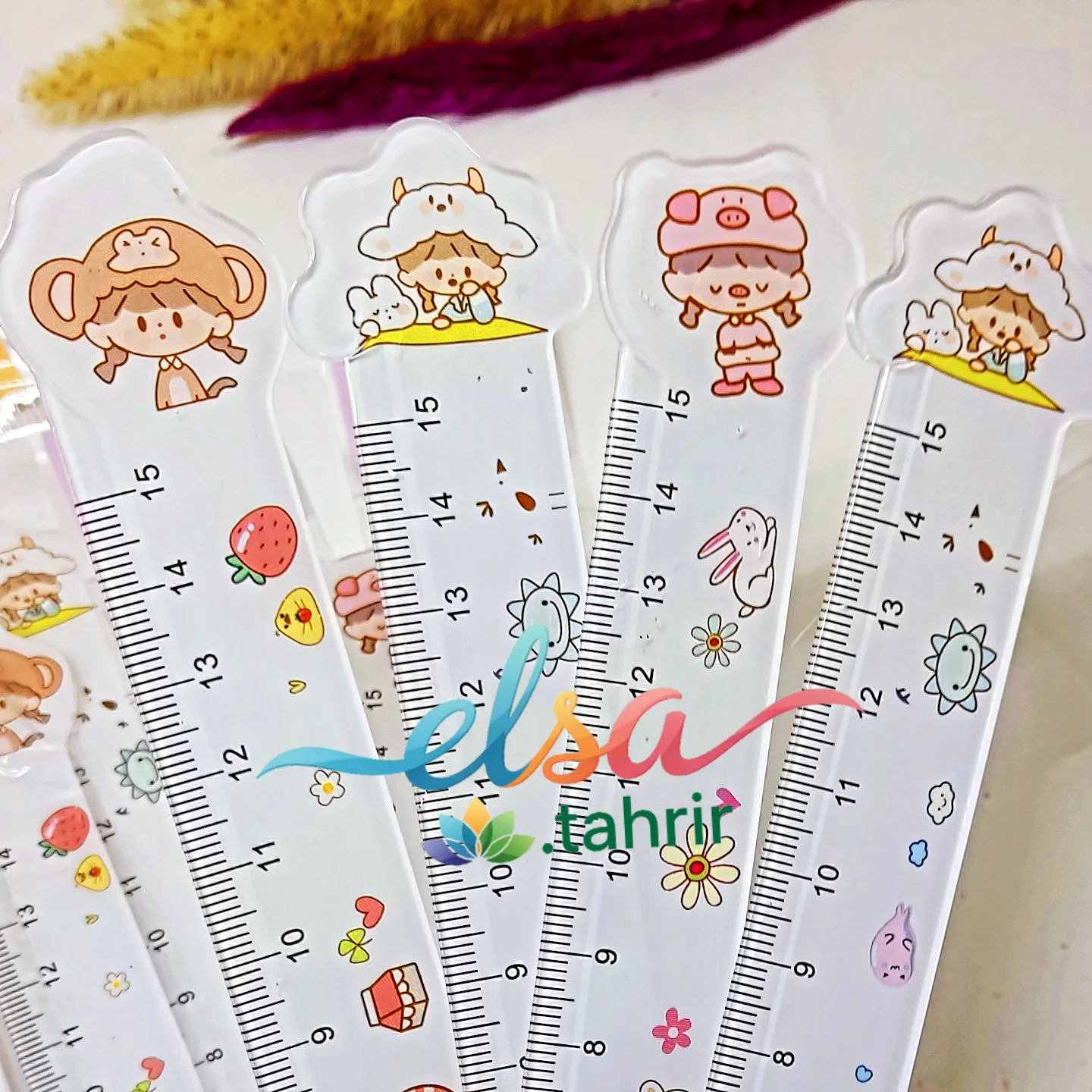 خط کش 15 سانتی متری فانتزی