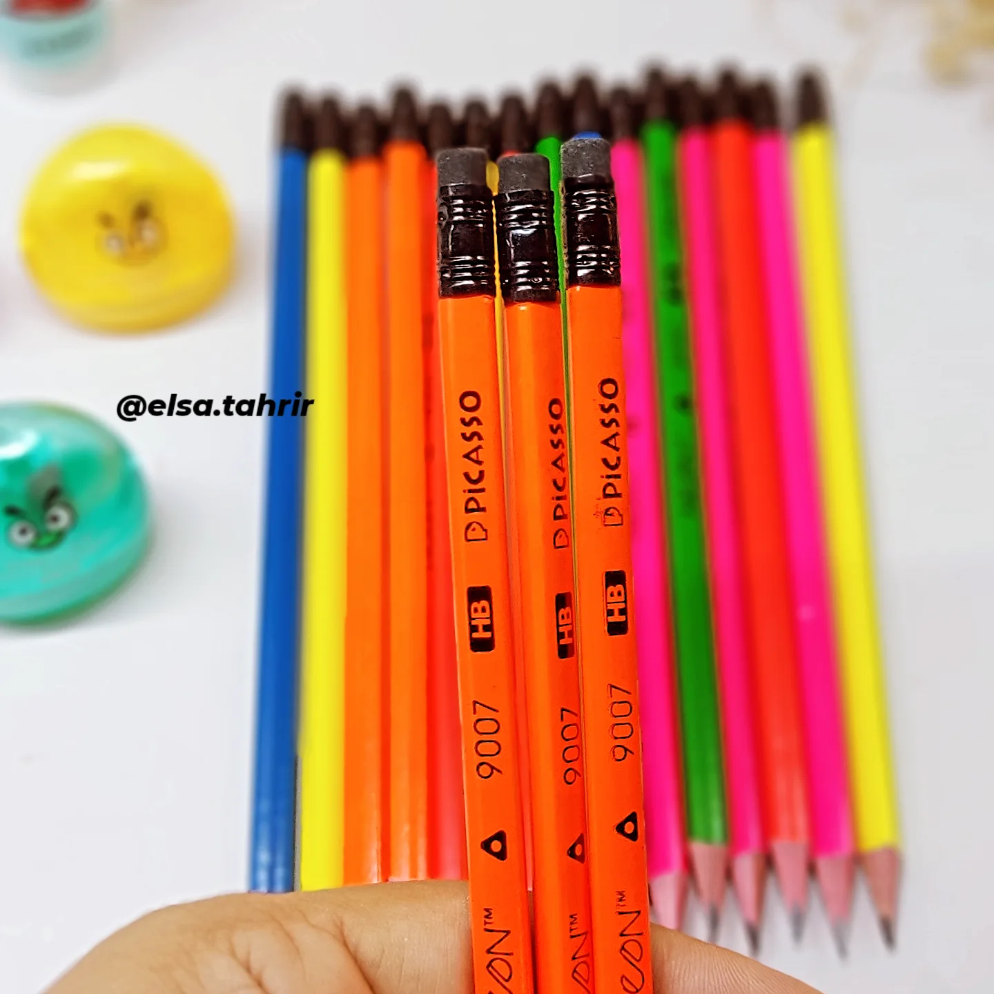 مداد پاککن دار مشکی سه گوش پیکاسو