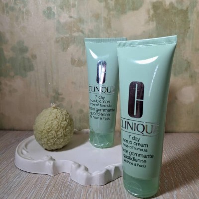 اسکراب صورت 7 روزه کلینیک   (اورجینال و بدون واسطه ) Clinique 7days scrub cream